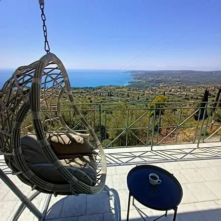 Newly Renovated Endless View Dimitra's House Nyaraló Vlaháta